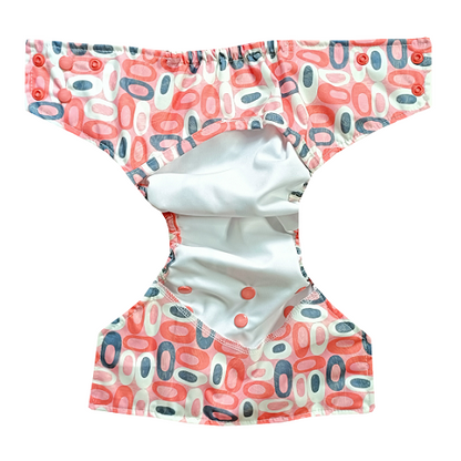 Freesize cloth diaper+Insert  - Marbles (6kg-17kg) - Day time usage