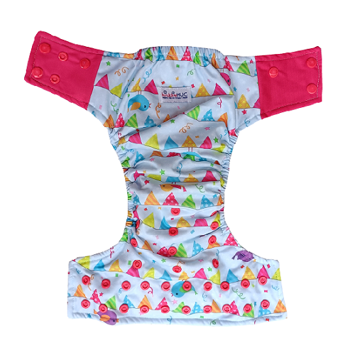 Freesize cloth diaper - Party-on (6kg-17kg) - Day and night usage