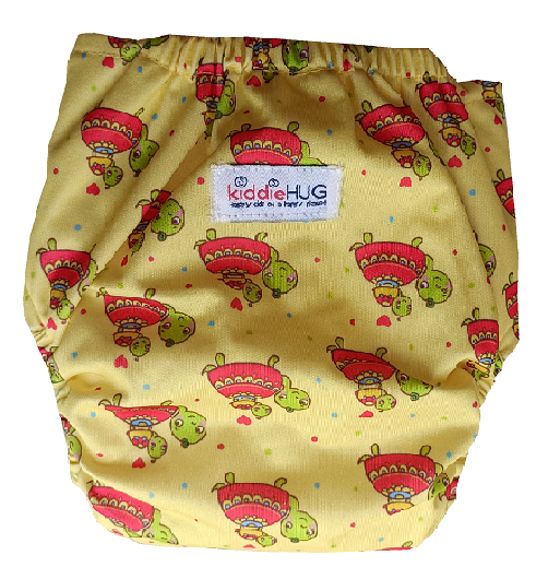 Freesize cloth diaper - Popy turtle (6kg-17kg) - Day and night usage