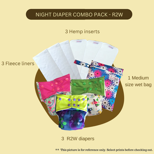Night Diaper Combo Pack- R2w