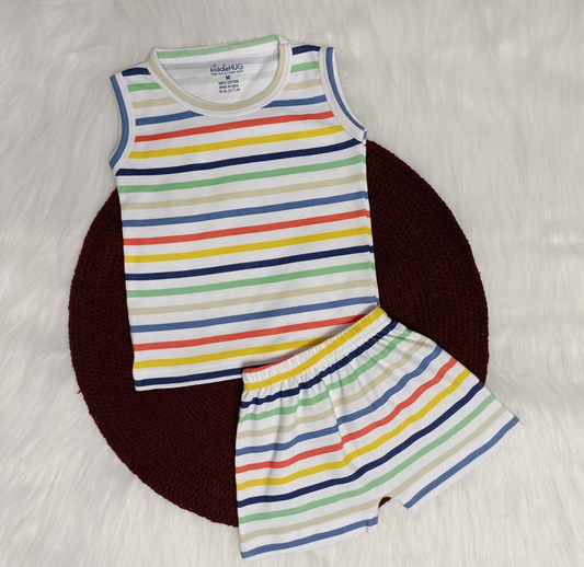 Top & Shorts set - Stripes