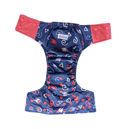 Freesize cloth diaper - swirls & cuddles  (6kg-17kg) - Day and night usage