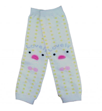 Leg Warmers - Polka Yellow