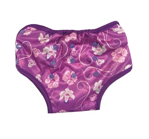 Potty Training Pants - Purple Flowers