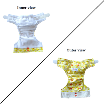 Ducklings - Newborn diaper with 1 insert (2.5kg - 8kg)