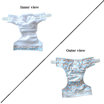 Ikkat Love - Newborn diaper with 1 insert (2.5kg - 8kg)