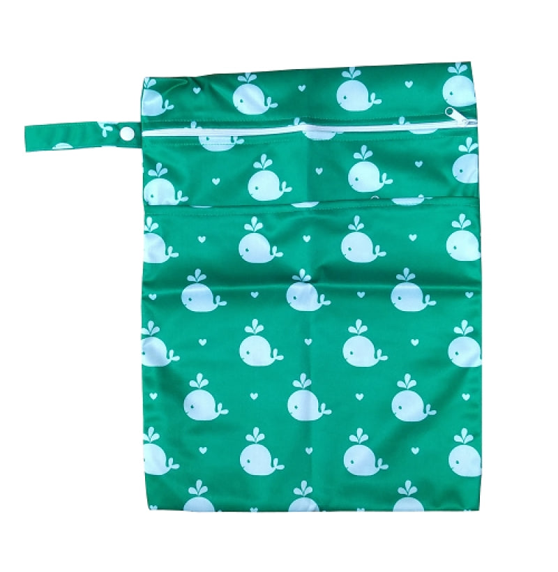 On The Go Wetfree Bag- Large - Dazzling Dolphins