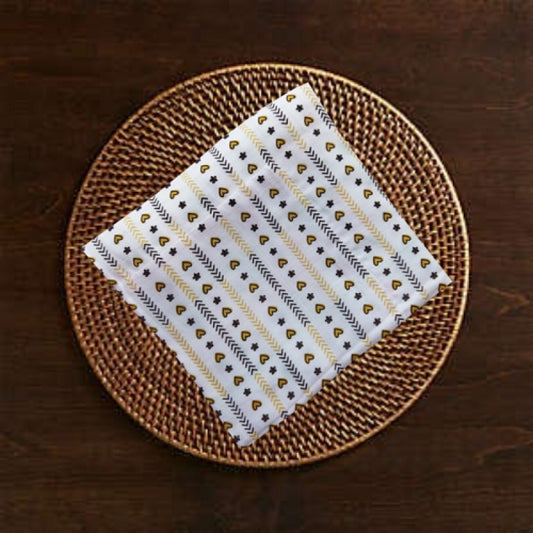 Organic Muslin Cotton Towels - Hearts