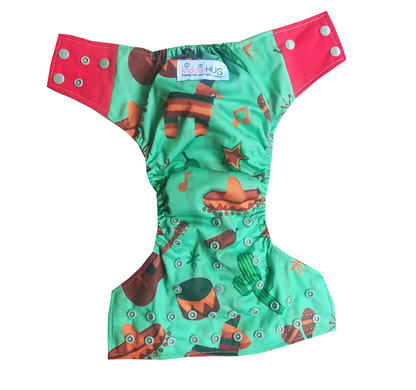 Freesize cloth diaper - Mirchi melodies (6kg-17kg) - Day and night usage