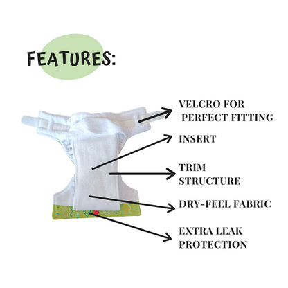 Bug And Bud - Newborn diaper with 1 insert (2.5kg - 8kg)