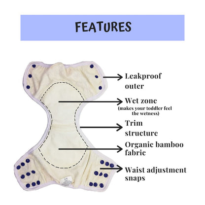 Potty Training Pants - Bloomy Shadows