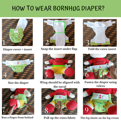 Jungle Book - Newborn diaper with 1 insert (2.5kg - 8kg)