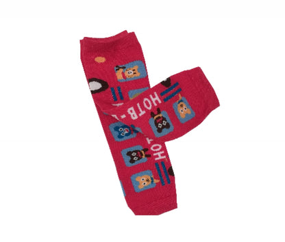 Leg Warmers - Red Bus
