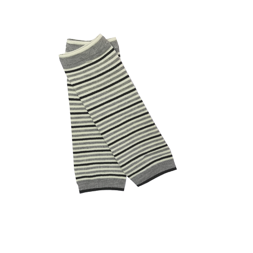 Leg Warmers - Gray Stripes