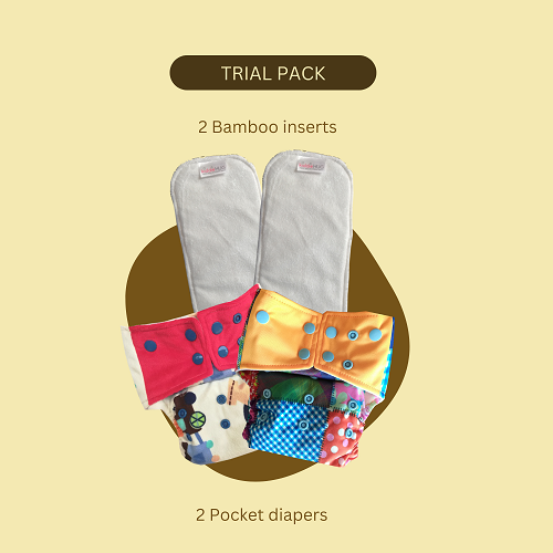 Trial Pack - Pocket Diapers With Inserts (Day Time)