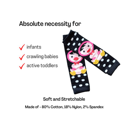 Leg Warmers - Tweety Pink- Black