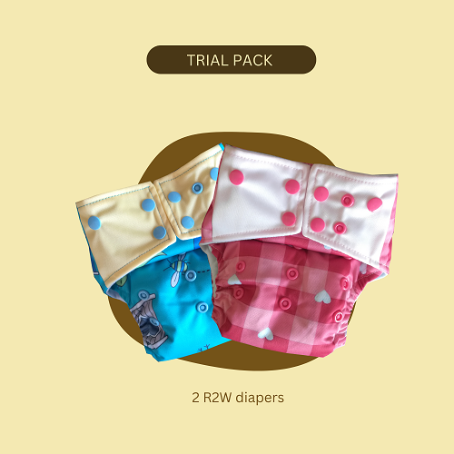 Trial Pack - R2w Diapers (Day Time)